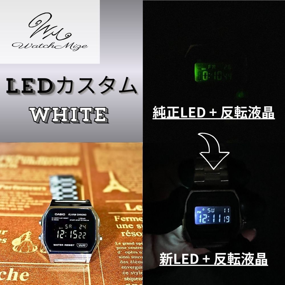 🌟新品未使用🌟 CASIO チプカシ A158WEA-1JF 『反転液晶＋ホワイトLED
