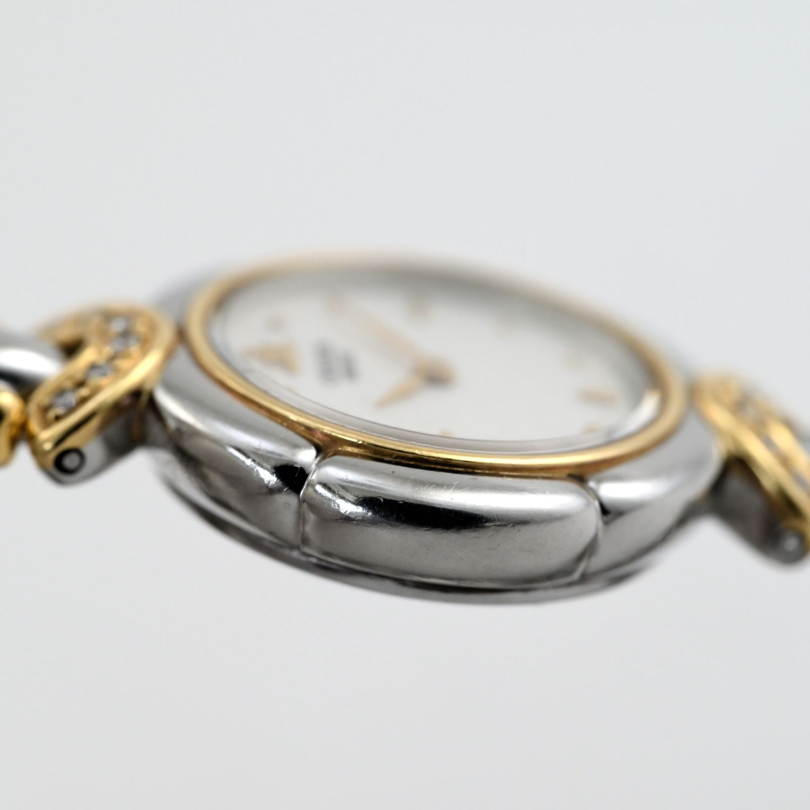 SEIKO セイコー クレドール CREDOR 20mm 18KTコンビ 12Pダイヤモンド