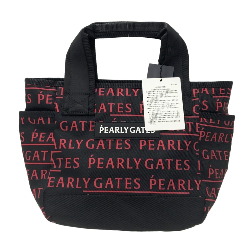 PEARLY GATES パーリーゲイツ カートバッグ ニコちゃん ロゴ総柄 ブラック系 240101611407 ゴルフウェア ストスト