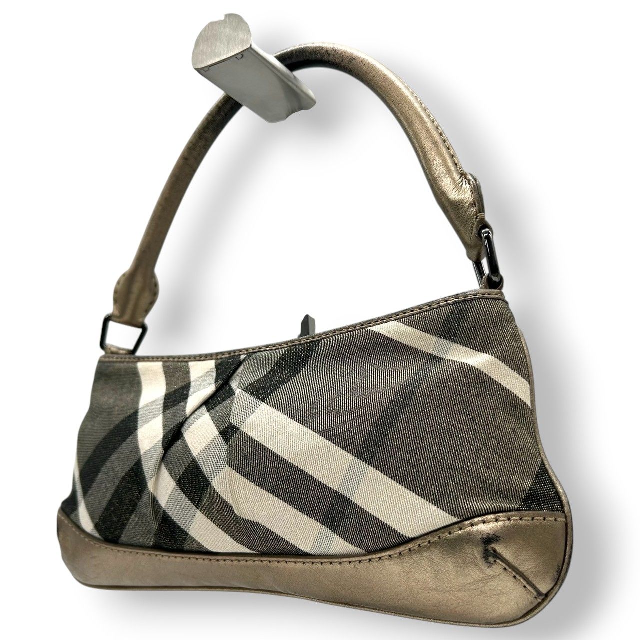 良品】バーバリー BURBERRY ハンドバッグ ワンショルダー アクセサリー  