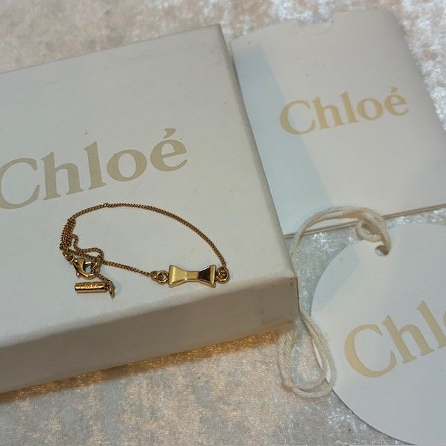 クロエ Chloé リボンモチーフ ゴールドブレスレット 2B0687-CB7 - メルカリ