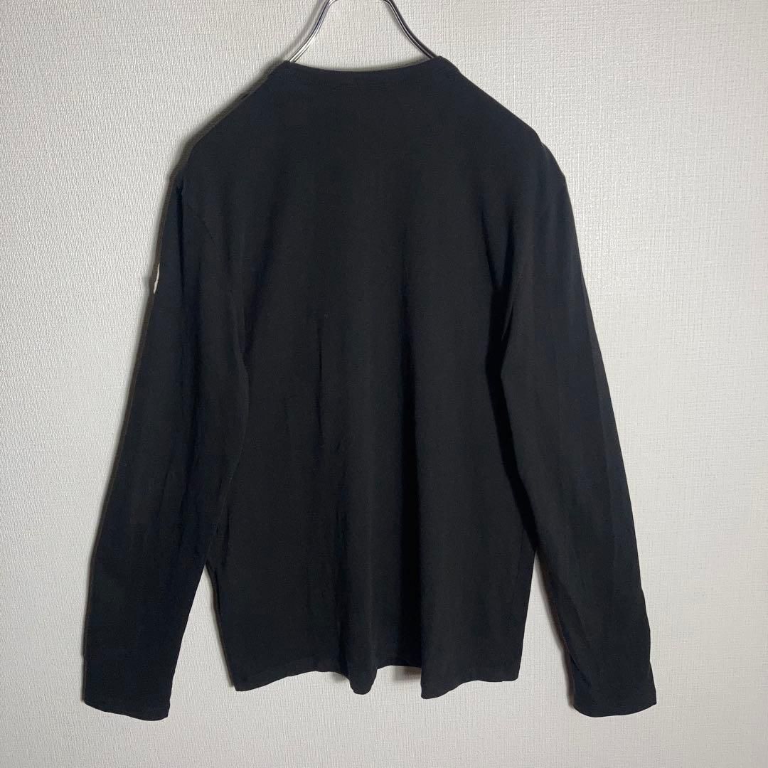 MONCLER モンクレール ロンT メッシュ切替 ロゴワッペン 黒 M - メルカリ
