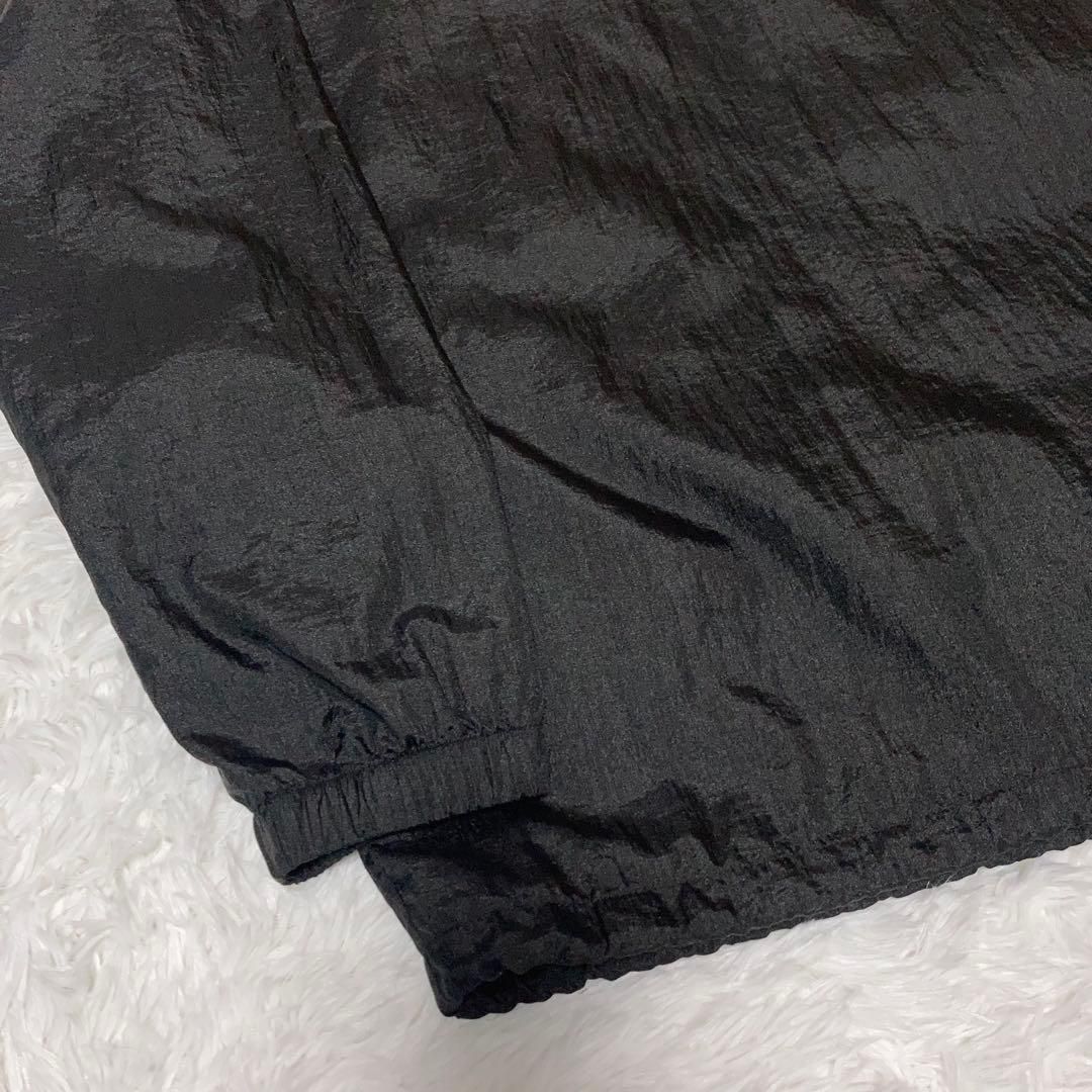 美品】SUPREME ナイロンジャケット プルオーバー ビッグロゴ 黒 M