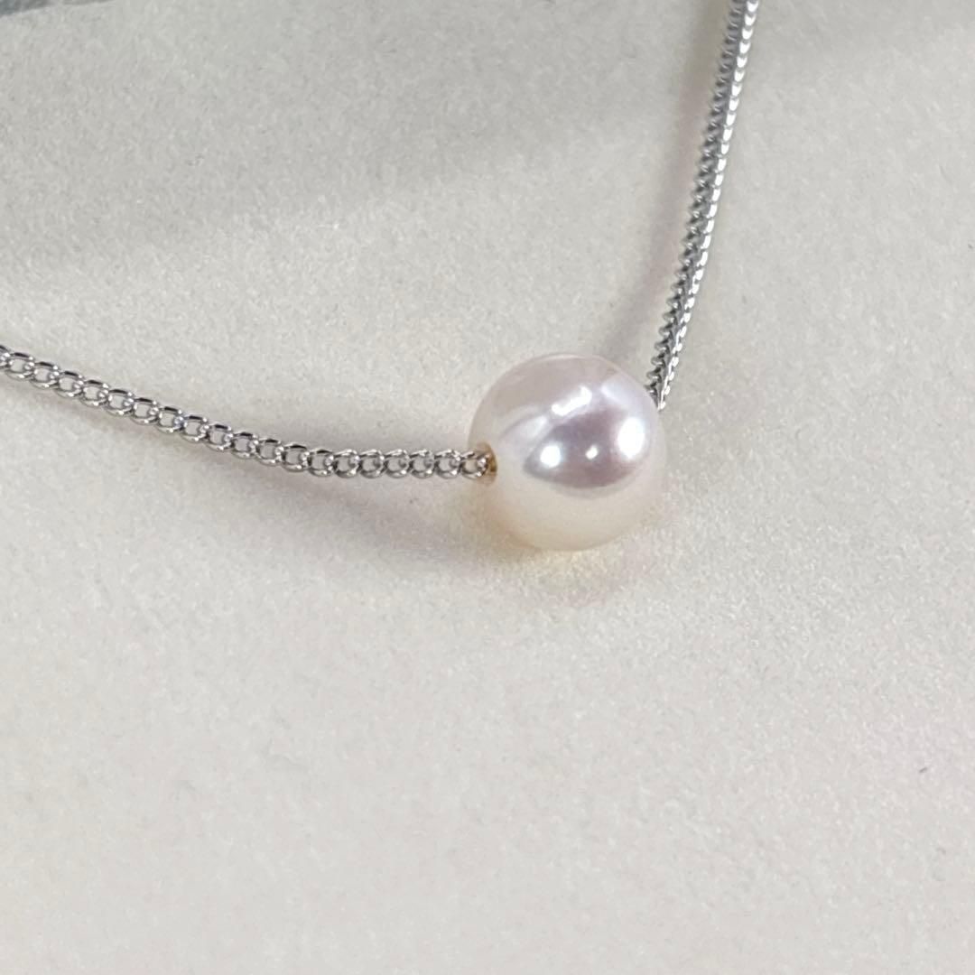 TASAKI タサキ 1粒 パール ネックレス 本真珠 シルバー 7.0mm - メルカリ