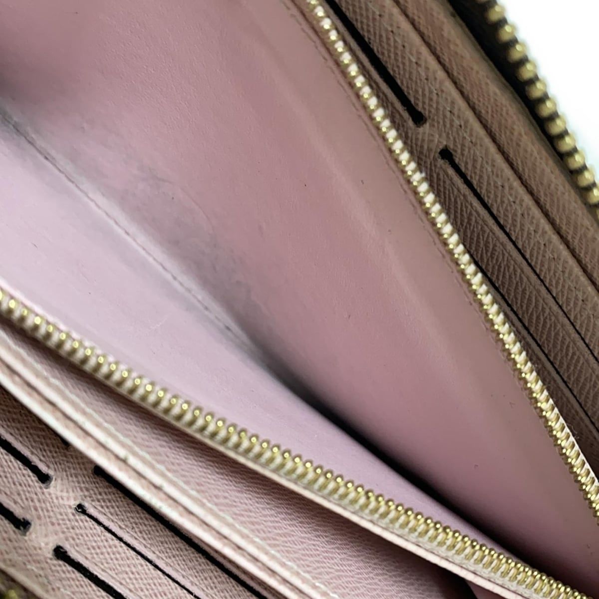 ルイヴィトン ダミエ ジッピーウォレット ローズバレリーヌ N60046 長財布 LOUIS VUITTON（ルイ・ヴィトン） 長財布 ダミエ ジッピー・ウォレット