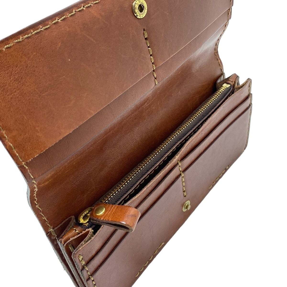 HERZ(ヘルツ) 長財布 - ダークブラウン レザー - メルカリ