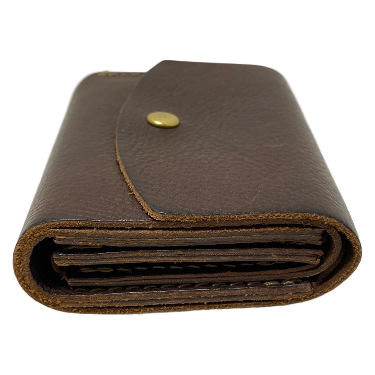 organ(オルガン) 3つ折り財布 - ダークブラウン レザー - メルカリ