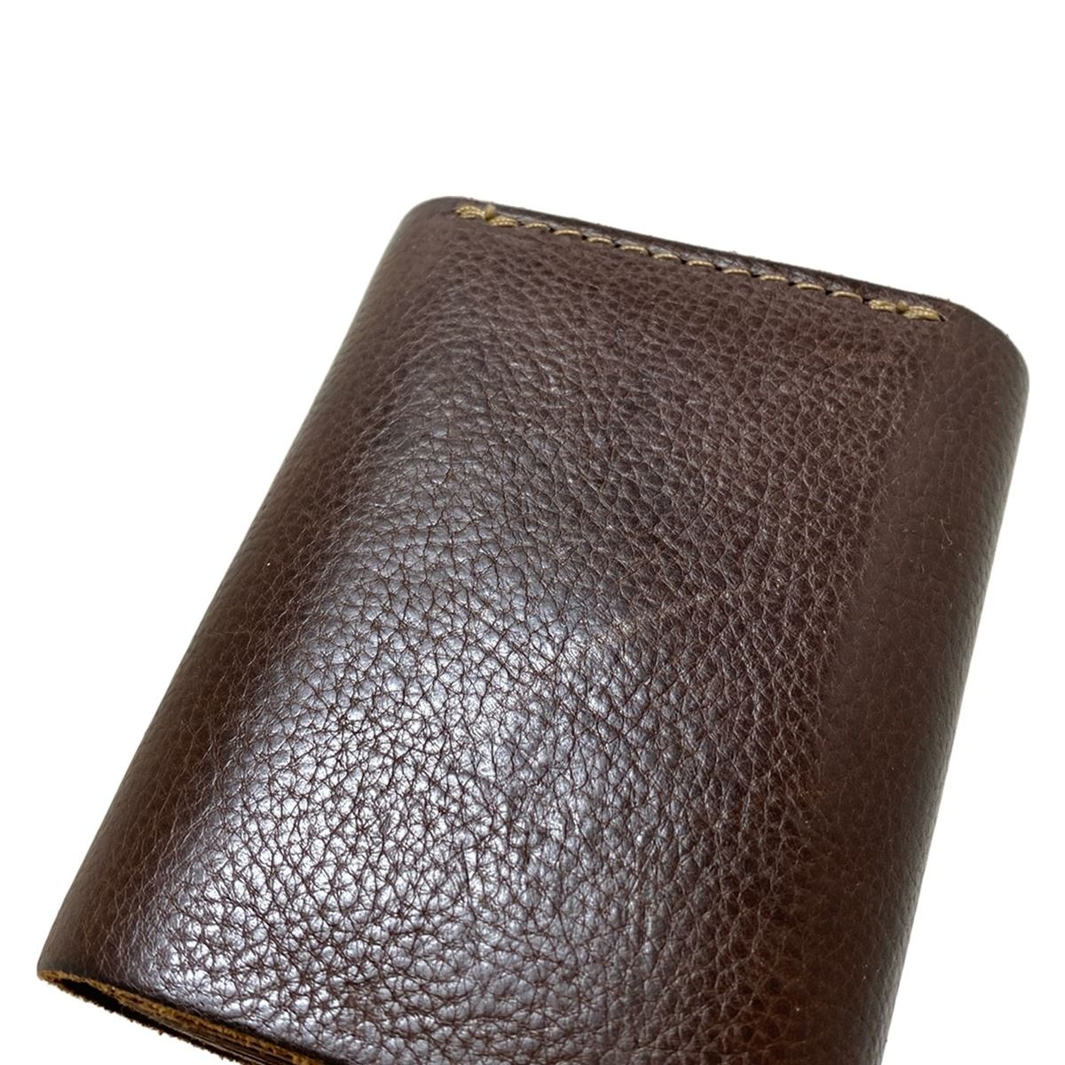 organ(オルガン) 3つ折り財布 - ダークブラウン レザー - メルカリ