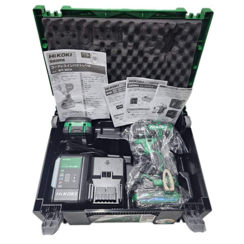HiKOKI ハイコーキ 36 V コードレスインパクトレンチ WR DH 2 XPSZ グリーン バッテリ × 充電器
