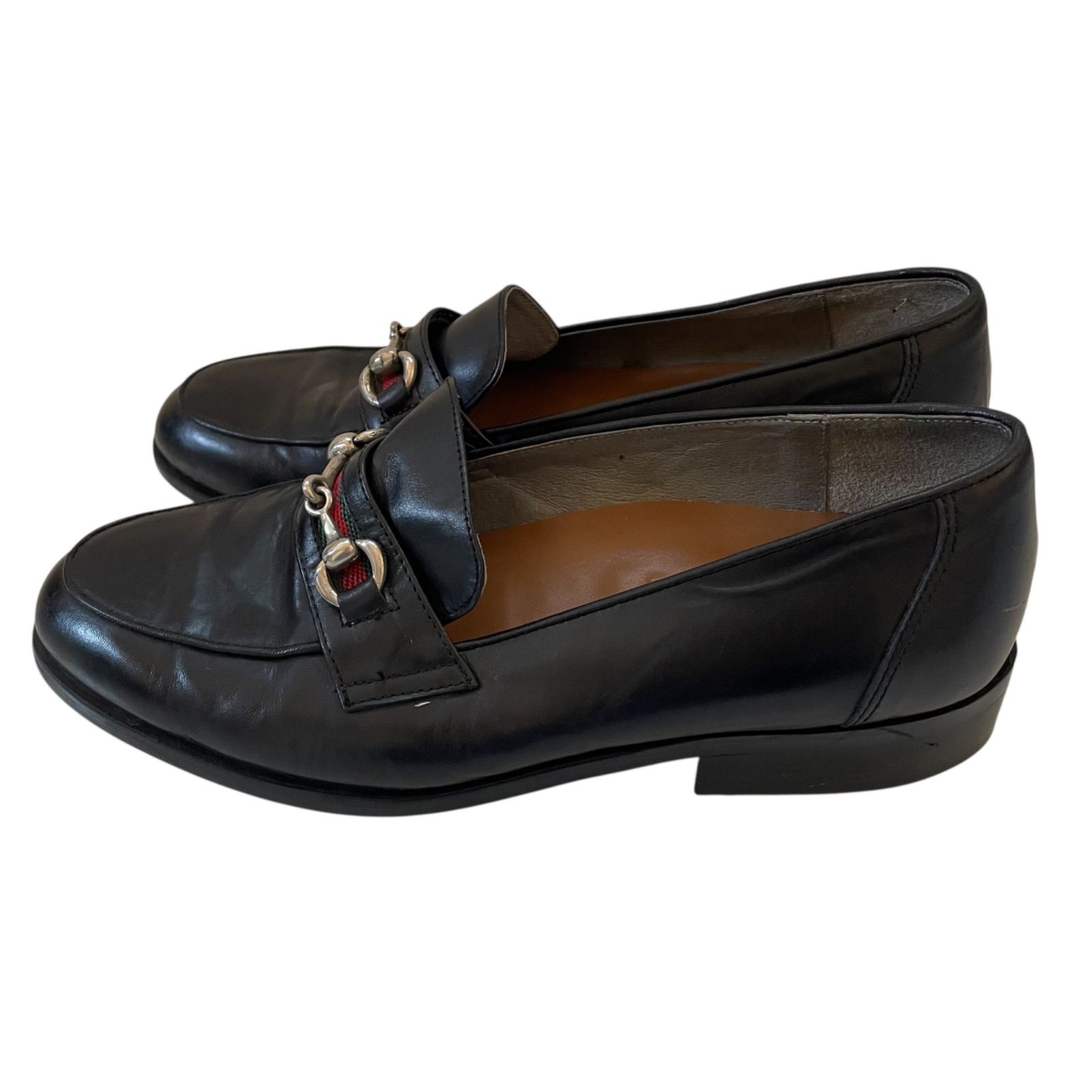 GUCCI グッチ ホースビットローファー シェリーライン ブラック サイズ