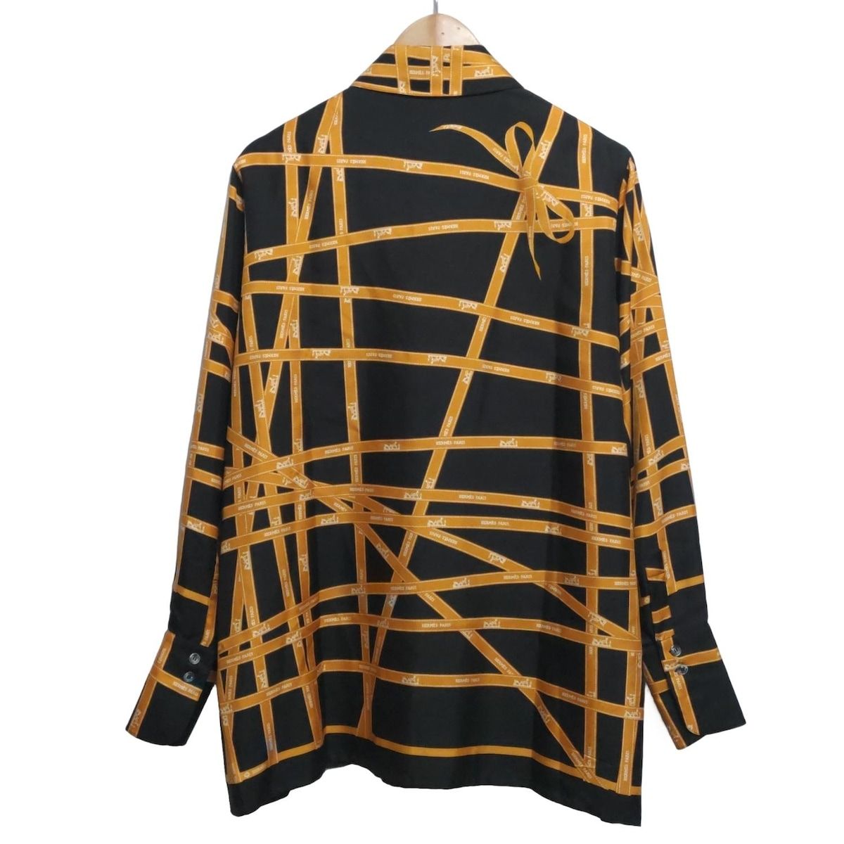 HERMES(エルメス) 長袖シャツブラウス サイズ40 M レディース - 黒