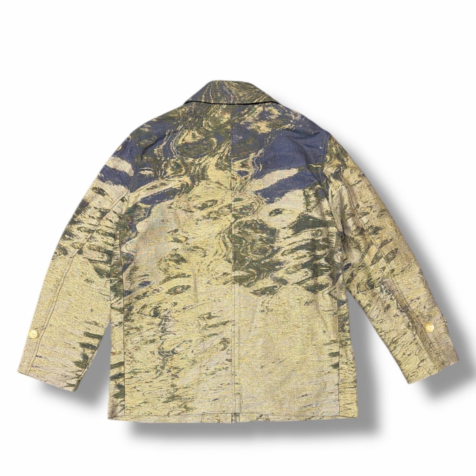 参考上代85800円 未使用 YOKE 25SS JACQUARD ZIPPER BLOUSON ジャガードジップブルゾン ヨーク YK25SS0891B ベージュ 2 （7176M） 参考上代85800円 未使用 YOKE 25SS JACQUARD ZIPPER BLOUSON