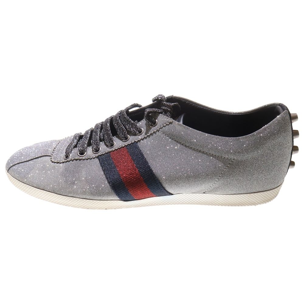 GUCCI (グッチ) ラメグリッターシェリーライン ローカットスニーカー
