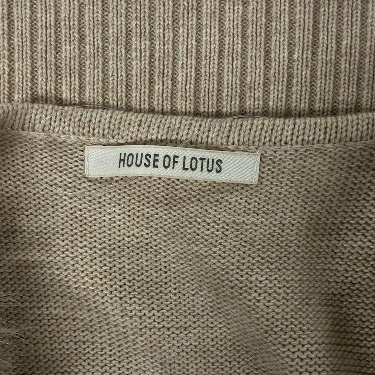 美品✨22AW ハウスオブロータス ボアオーバーサイズジレ ベスト ベージュ M ボアオーバーサイズジレ ｜ハウス オブ ロータス＜HOUSE OF LOTUS