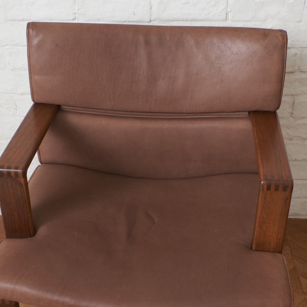 カンディハウス BOLS アームチェア ダイニングチェア 総革