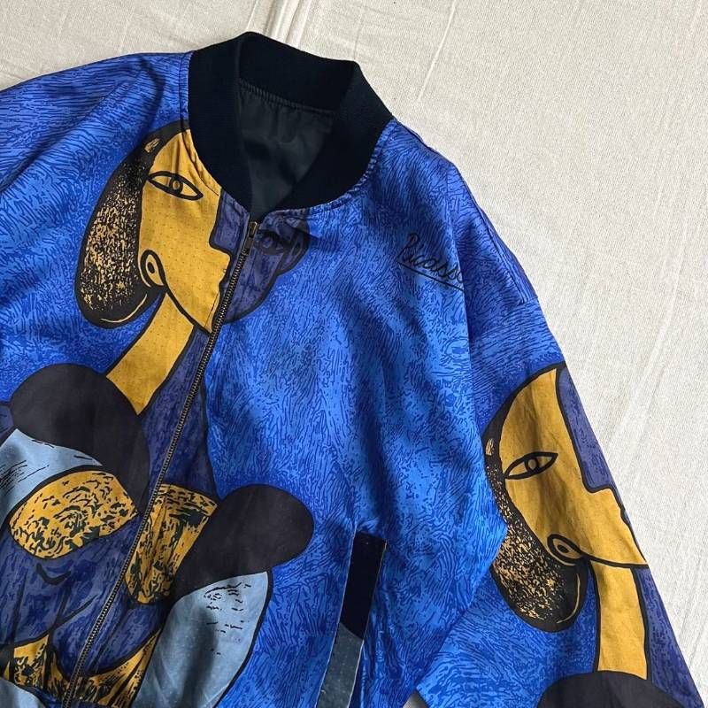 90s vintage ヴィンテージ古着 ピカソ 全面アートモチーフ 総柄 絵画