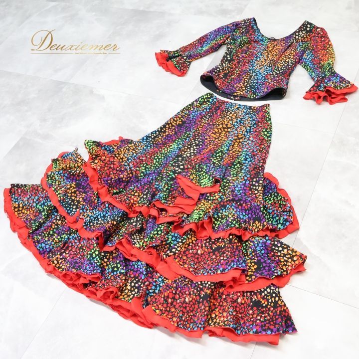 フラメンコ 衣装 エルモサイベリア HERMOSA IBERIA ツーピース