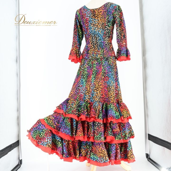 フラメンコ 衣装 エルモサイベリア HERMOSA IBERIA ツーピース