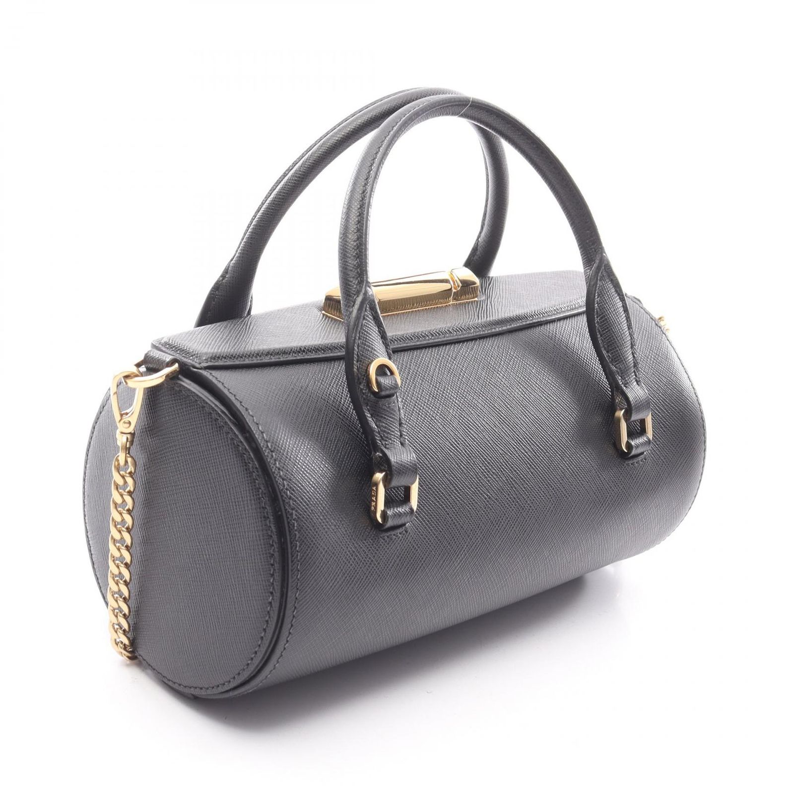 プラダ PRADA ハンドバッグ ブラック サフィアーノレザー 2wayチェーン 