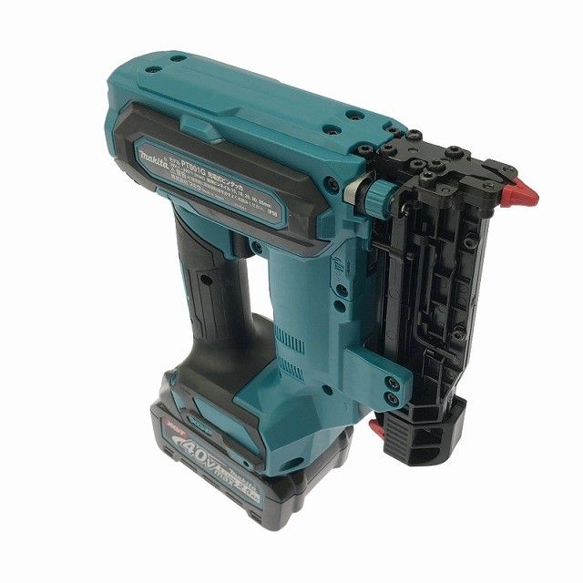  ♥品 makita マキタ 40 Vmax 充電式ピンタッカ バッテリ 2.5 Ah 充電器付き コードレス ピンネイラ122596 釘打機 エアーツール