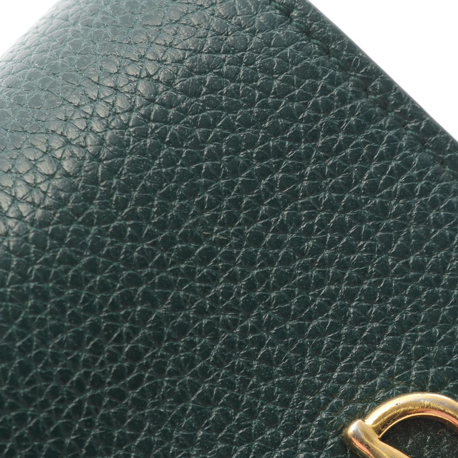 GUCCI 2つ折り財布 ズゥミ チェーンウォレット グリーン グッチ