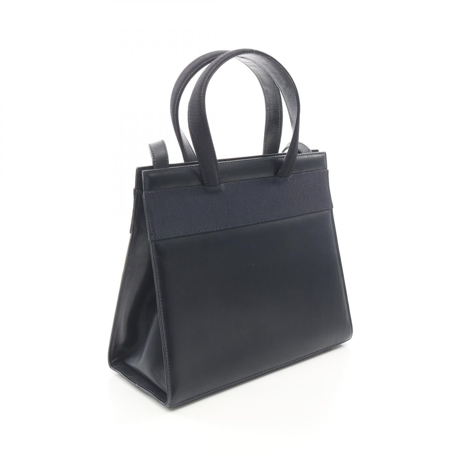 サルヴァトーレフェラガモ　ハンドバッグ ヴァラ リボン レザー ネイビー VARA（Salvatore Ferragamo） サルヴァトーレ フェラガモ SALVATORE