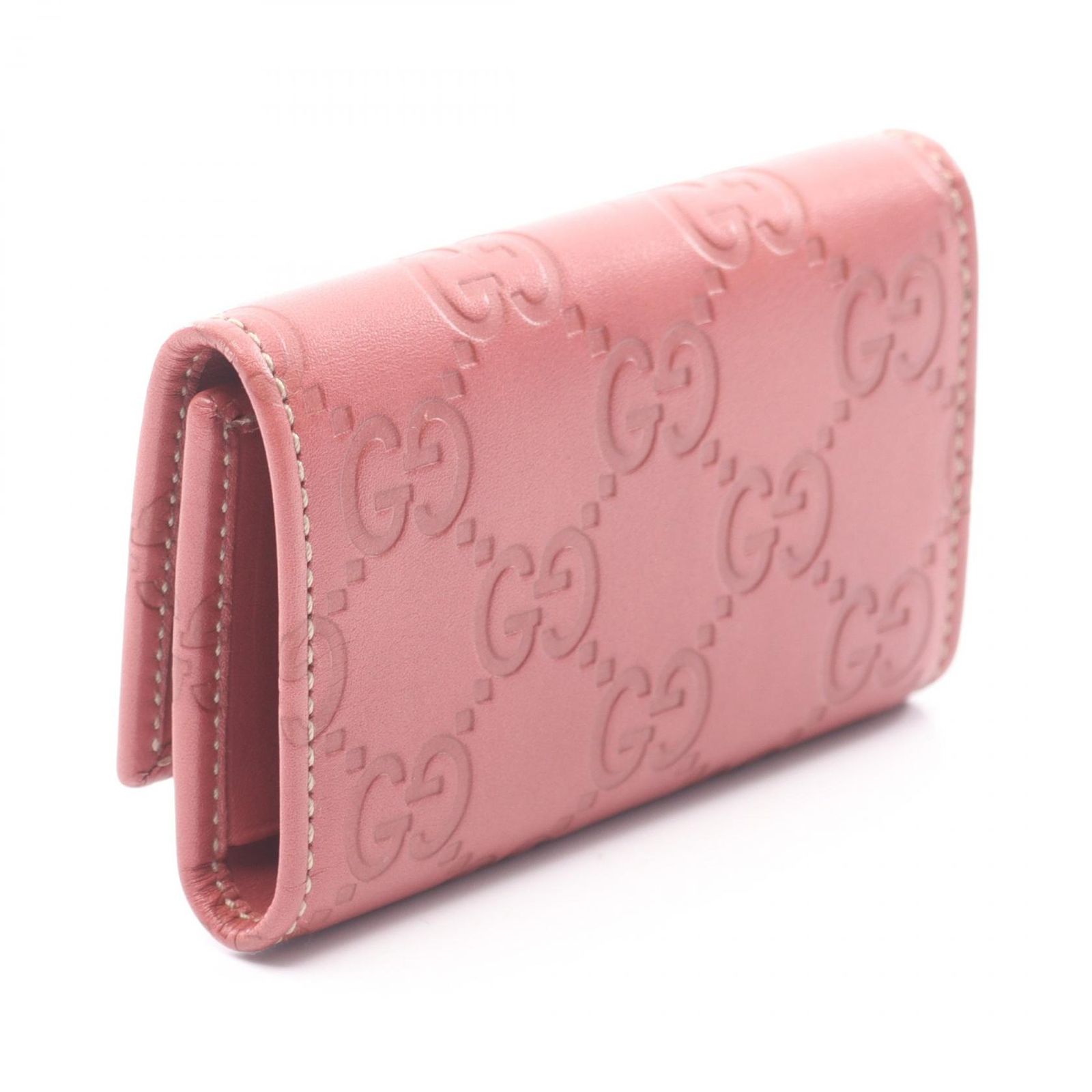 【美品】　GUCCI キーケース グッチ GUCCI キーケース マイクログッチシマ 138093 ダークピンク