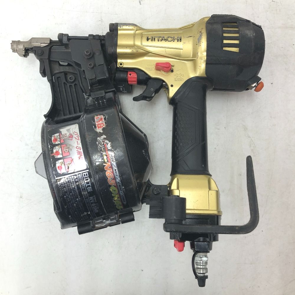 日立工機 HiKOKI ハイコーキ 65 mm 高圧ロール釘打機 パワー切替機構付 メタリックゴールド ケース付 NV HR