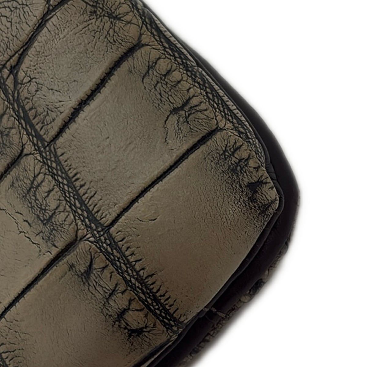 BEAUGRAND(ボーグラン) ハンドバッグ美品 - グレーベージュ 型押し加工  