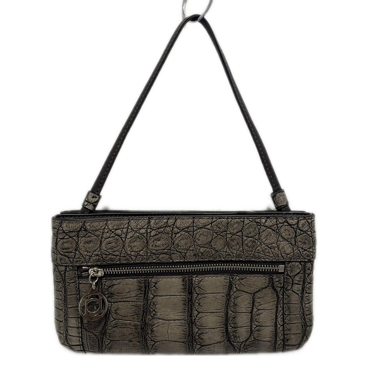 BEAUGRAND(ボーグラン) ハンドバッグ美品 - グレーベージュ 型押し加工  