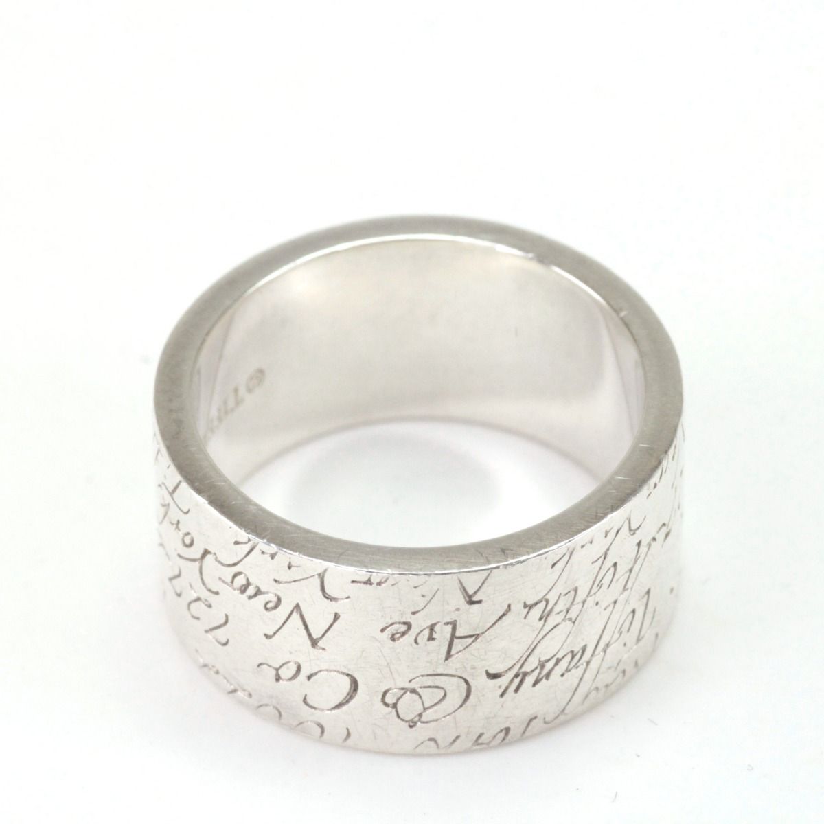 【美品】11.5号 Tiffnay ティファニー ノーツリング NY SV925 TIFFANY&Co.（ティファニー） SV シルバー ノーツナロー ニューヨーク