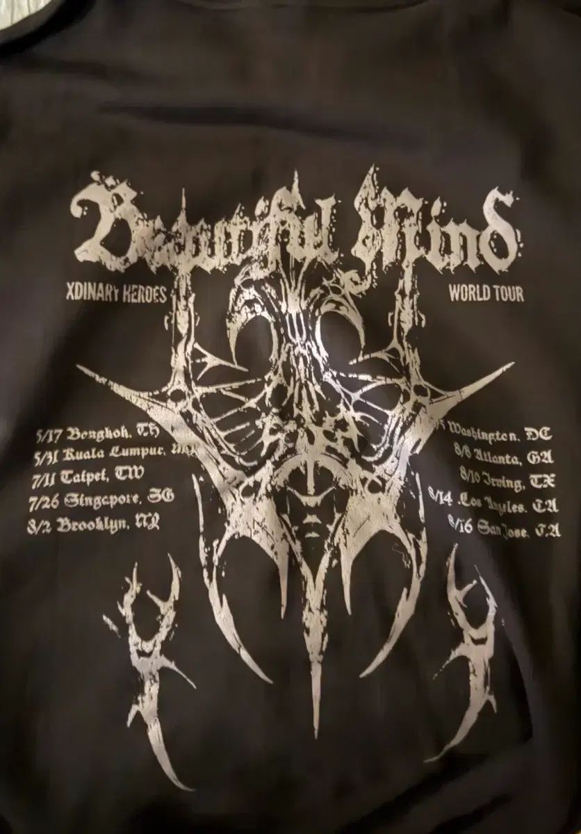 エクディズ Vue ビュー 麻 マ WORLD TOUR ワールドツアー フード Tシャツ XL