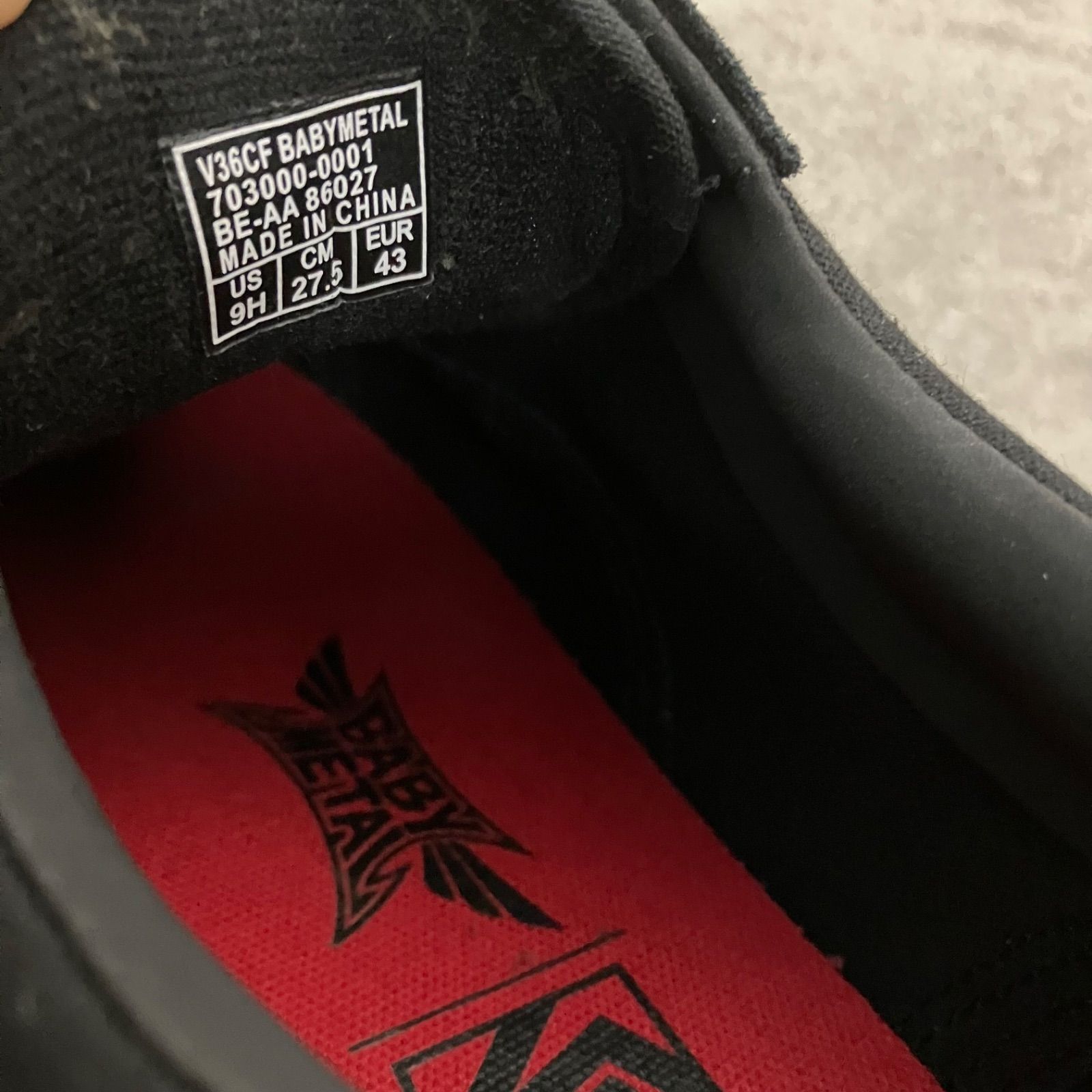 美品 VANS × BABYMETAL / ヴァンズ ベビーメタル オールドスクール 