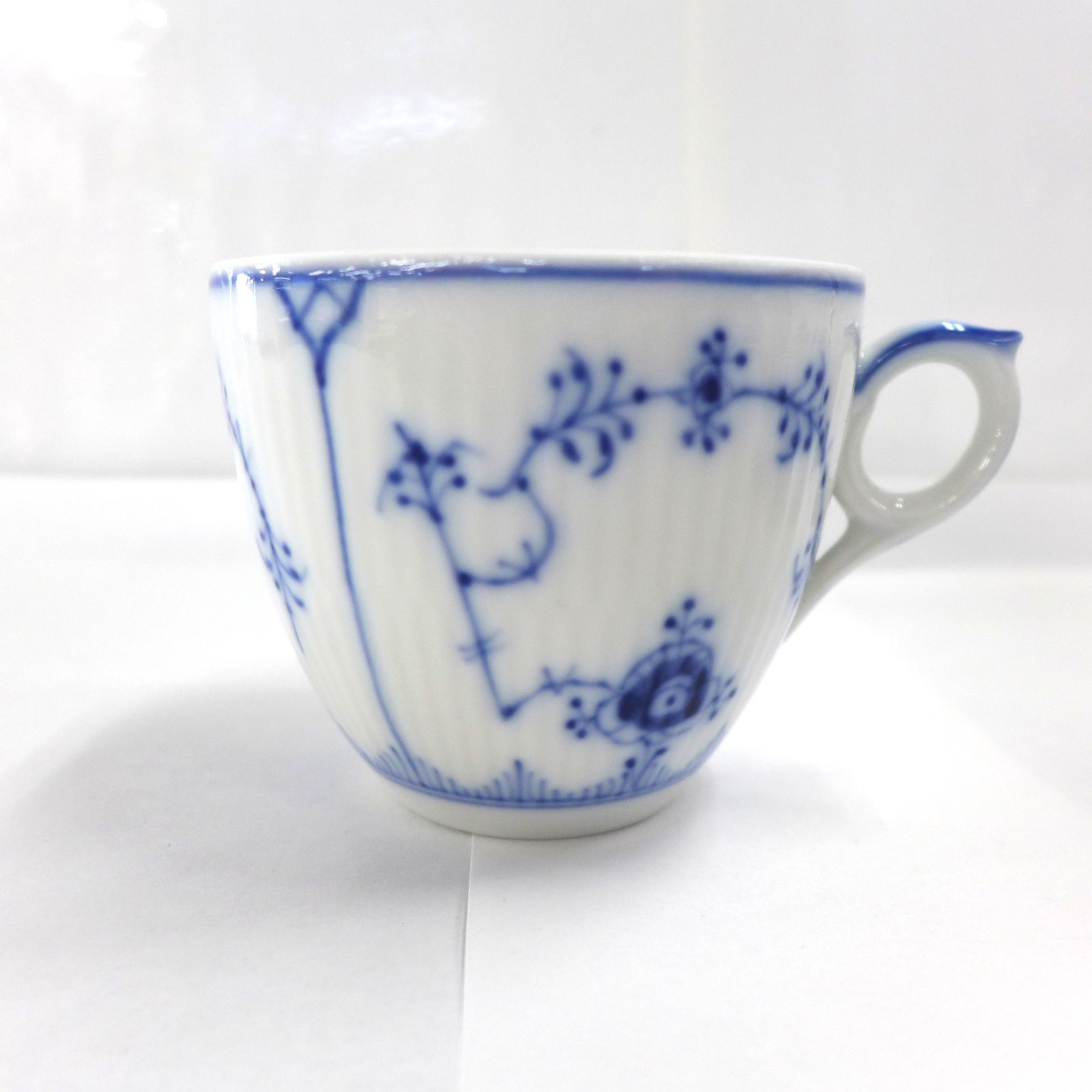 ROYAL COPENHAGEN ロイヤルコペンハーゲン ブルーフルーテッドプレイン カップ＆ソーサー ペア