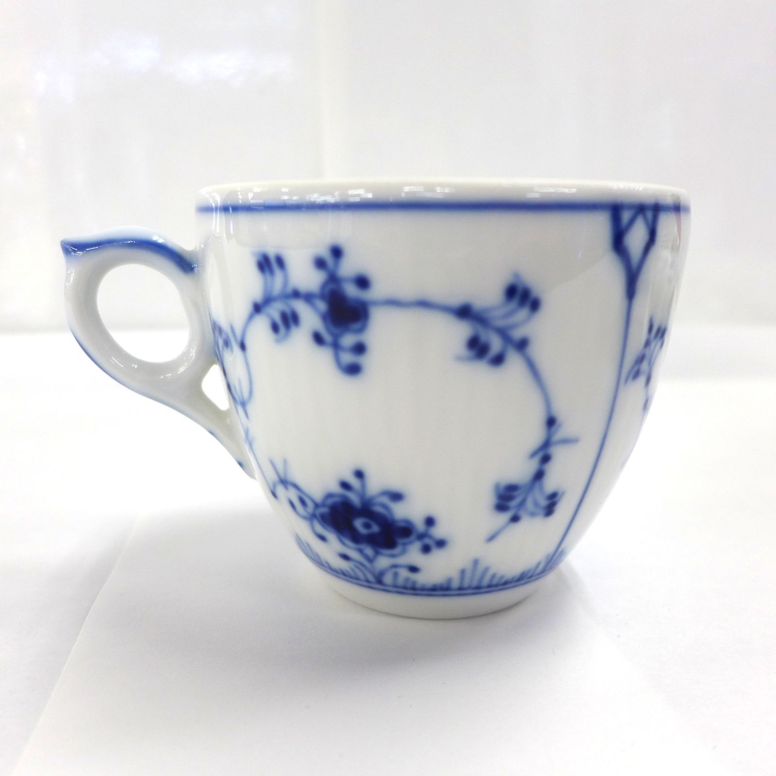  ROYAL COPENHAGEN ロイヤルコペンハーゲン ブルーフルーテッドプレイン カップ＆ソーサー ペア カップ ソーサー コーヒー ティーカップ