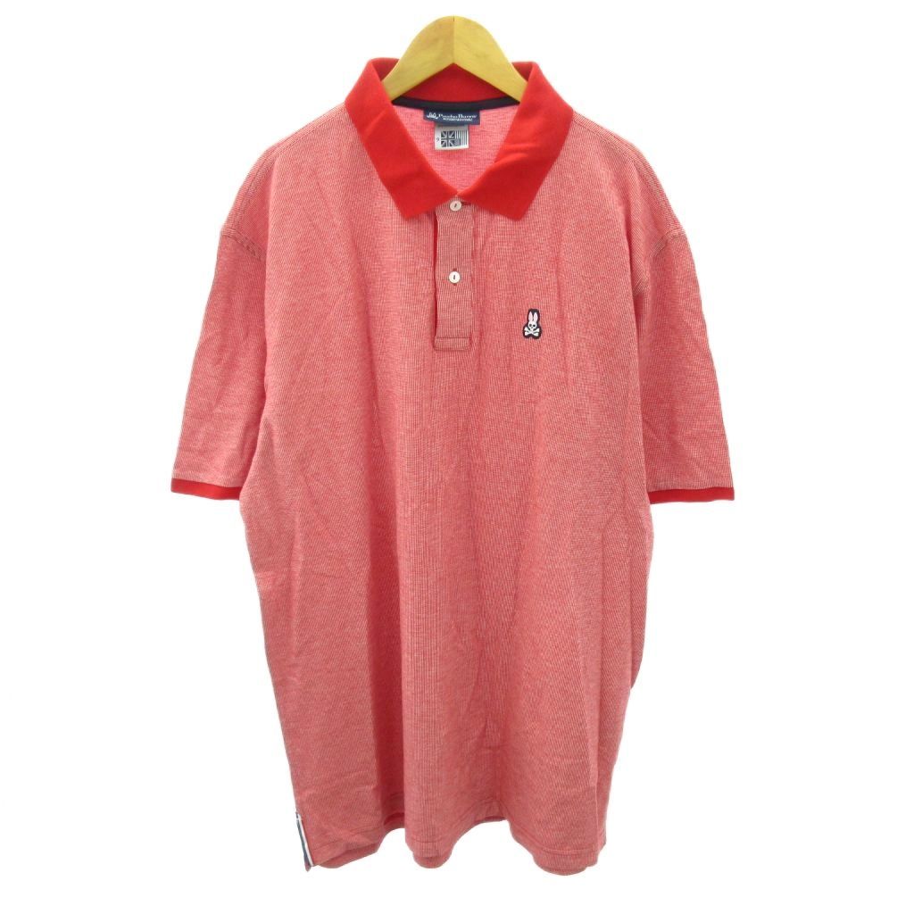 サイコバニー Psycho Bunny 大きいサイズ ポロシャツ うさぎ ロゴ 刺繍