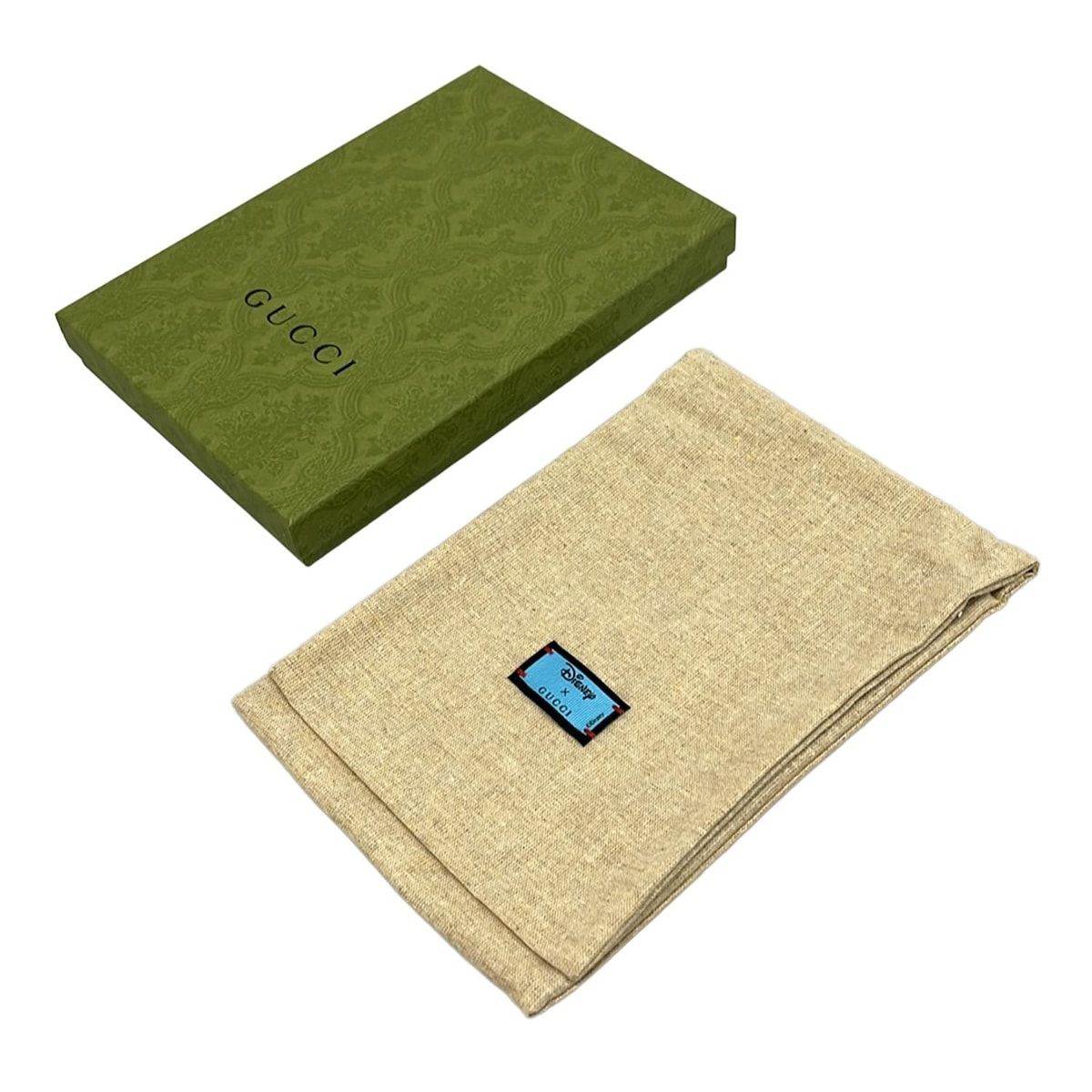 GUCCI(グッチ) 小物新品同様 - ベージュ×ブルー×ブラウン ノート/GG柄