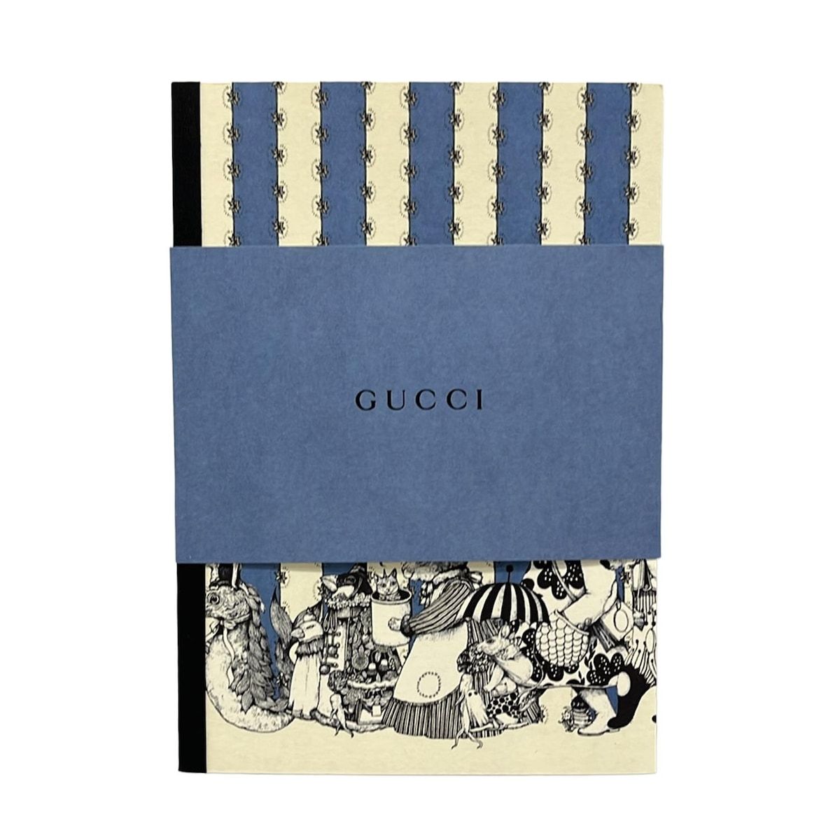 GUCCI(グッチ) 小物新品同様 - ブルーグレー×アイボリー×黒 ノート