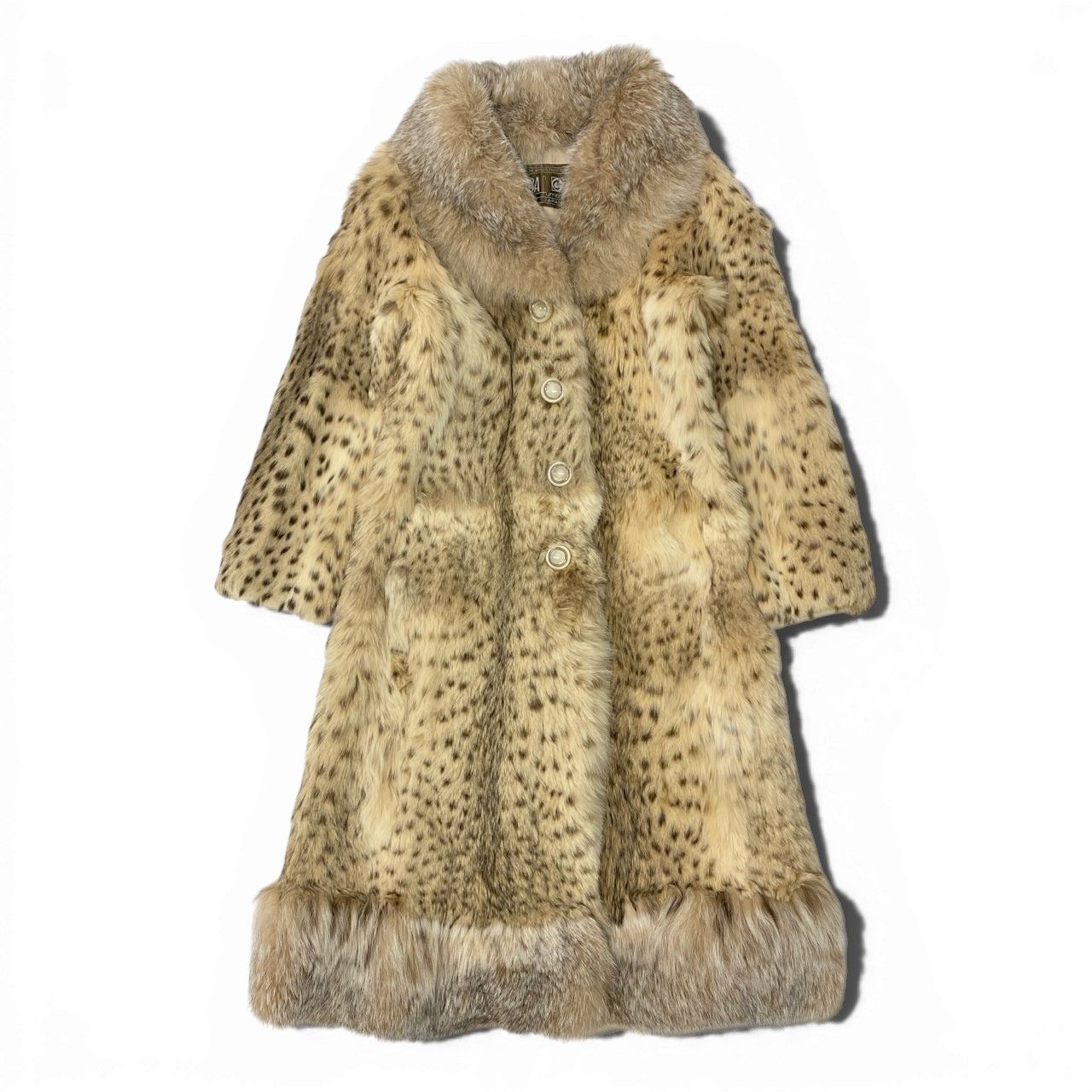 ◆専用◆ENBA エンバ 最高級毛 カシミヤ100％ ロングコート 67a24 《超希少》 EMBA エンバ リンクスキャット 超ロングコート