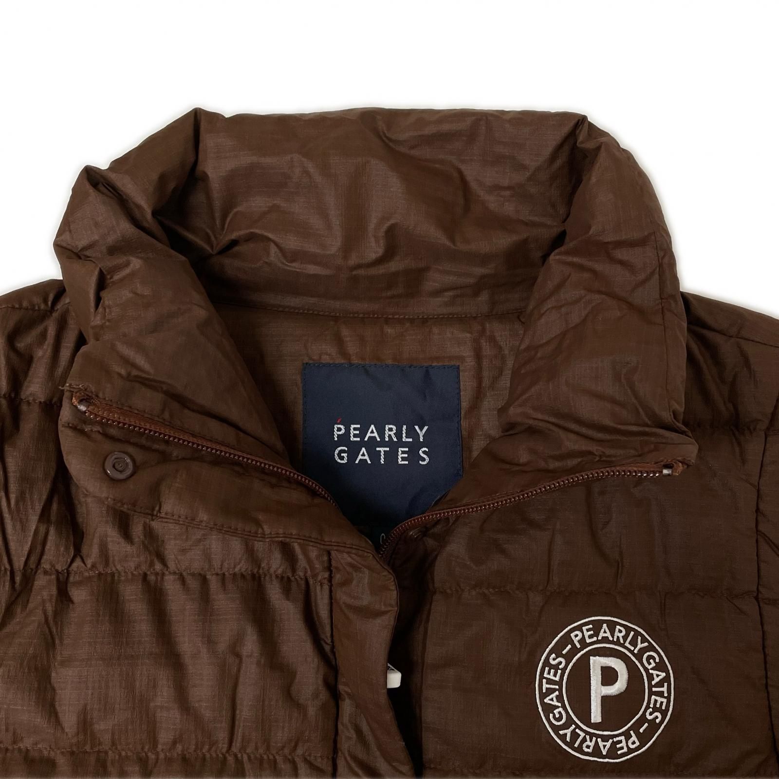 レディース パーリーゲイツ PEARLY GATES ダウンジャケット 0(S) 茶 