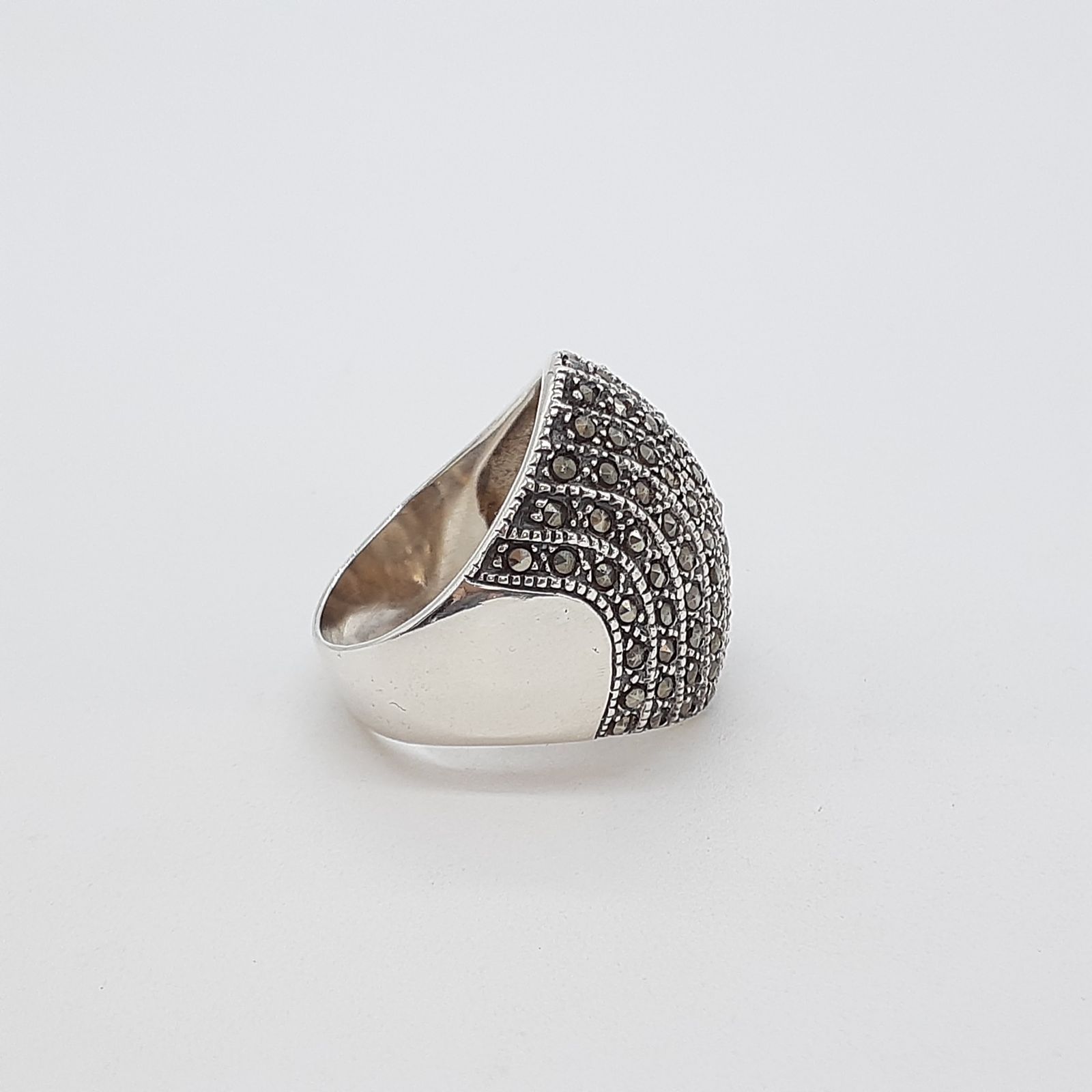 リング シルバー SILVER 925 マーカサイト ワイド ライン V5051663