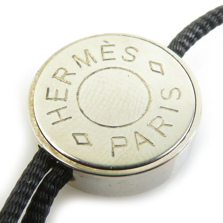 HERMES セリエ コードブレスレット バングル メタル ロゴ コットンコード エルメス HERMES ブレスレット セリエ コード - メルカリ