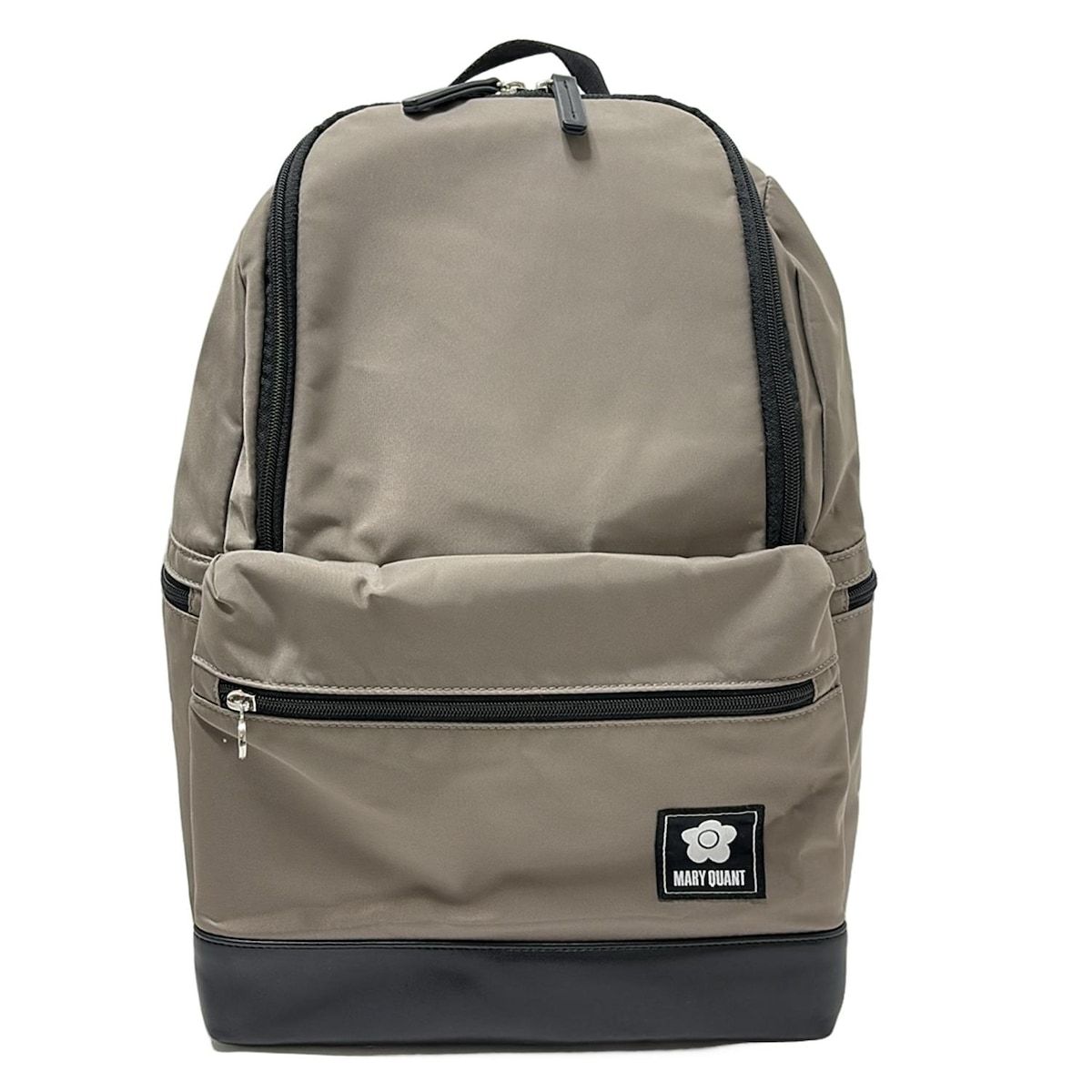 MARY QUANT(マリークワント) リュックサック - グレーベージュ×黒