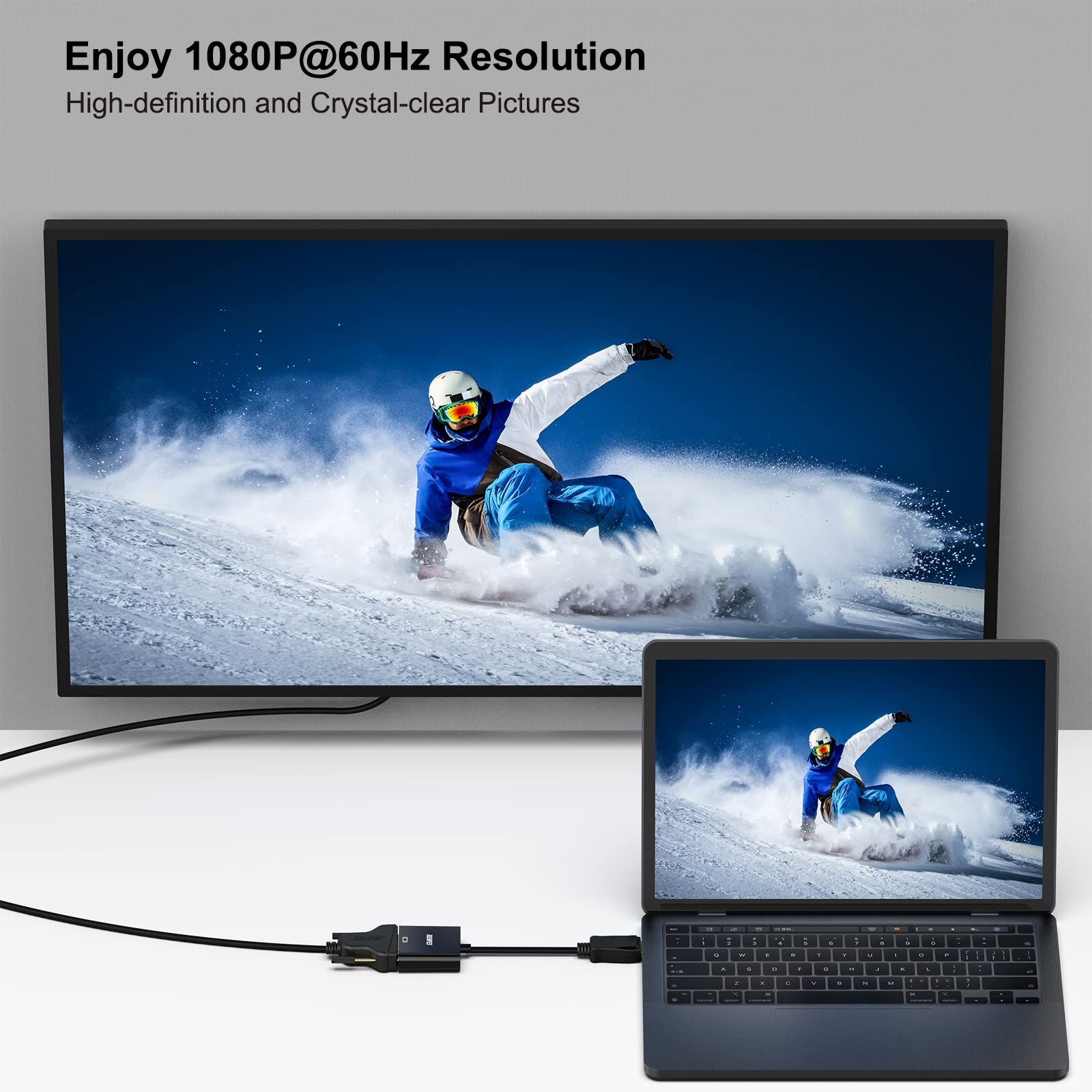  BENFEI DisplayPort - DVI シングルリンクアダプター ディスプレイポート 変換コネクタ オス メス 逆方向に非対応 Lenovo Dell HP およびその他のブランドに対応 その他 文房具 事務用品