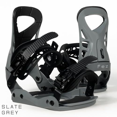 2025年ニューモデル ビンディング スノーボード FEZ BINDING Slate Grey スノボ 軽量 ビギナー エントリーモデル モデルチェンジ ニューストラップ S|M 22.5 cm-25 cm dab 8629 b