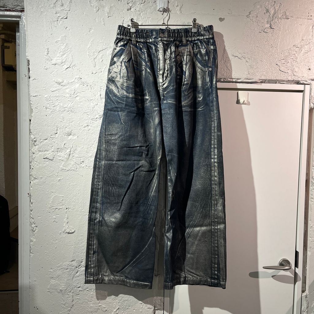 SILVER PRINT VINTAGE WASH CLESSTE SELVEDGE DENIM 中古・古着通販 
