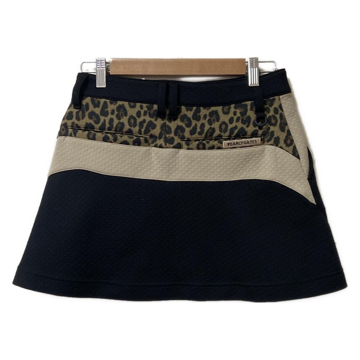 PEARLY GATES ヒョウ柄スカート サイズ0 PEARLY GATES(パーリーゲイツ) ミニスカート サイズ0 XS レディース
