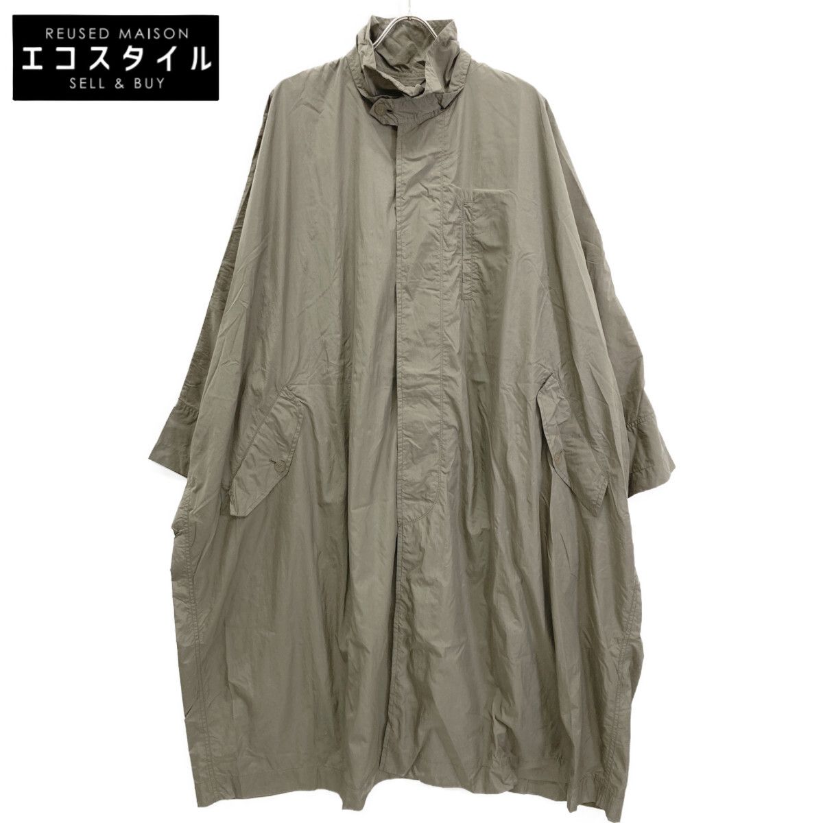 ISSEY MIYAKE MEN イッセイミヤケメン 18AW ME81FA058 ｶｰｷ ﾅｲﾛﾝ ｲｶｺｰﾄ 