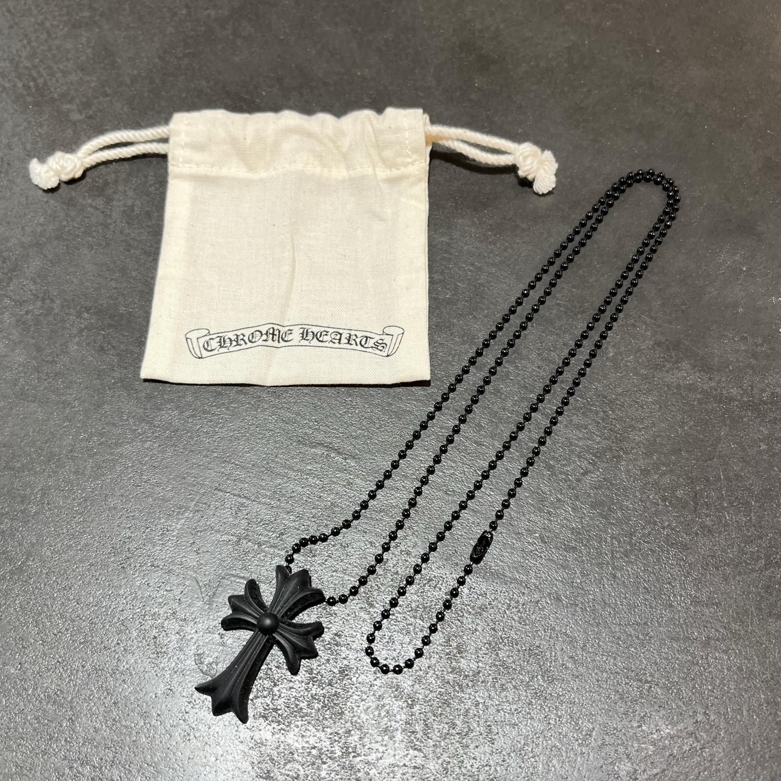 CHROME HEARTS ラバーネックレス シリコン クロス ネックレス