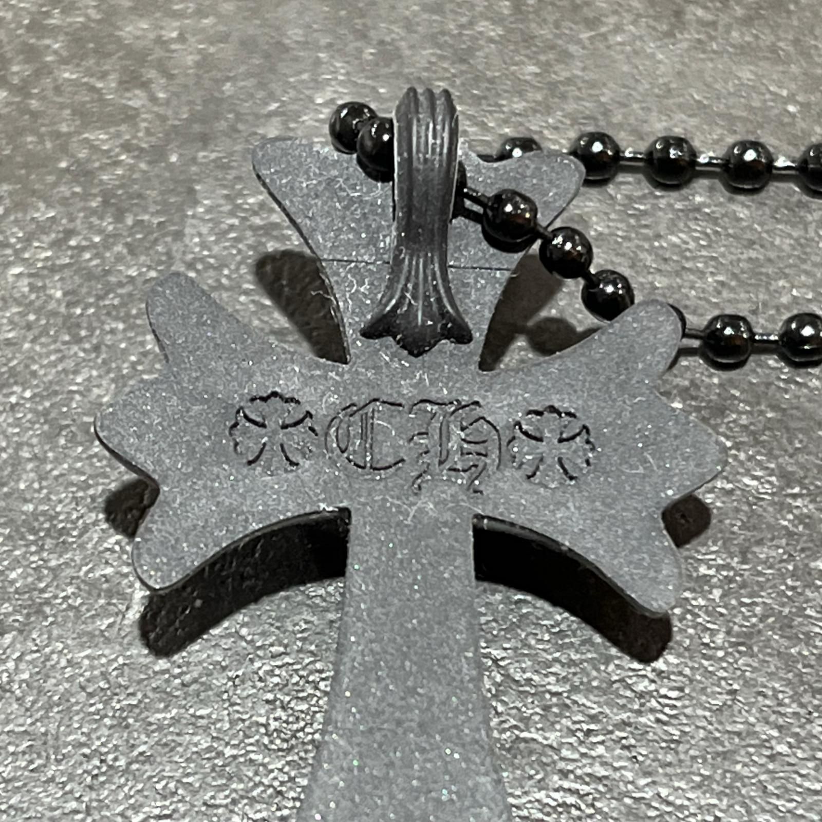 CHROME HEARTS ラバーネックレス シリコン クロス ネックレス 